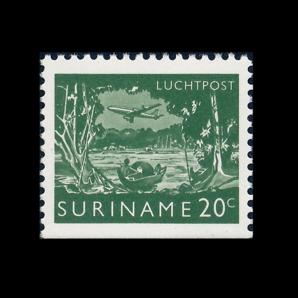SURINAM(������)-#262-20c-POLING CANOE(ī�� ����)-1953.5.9��