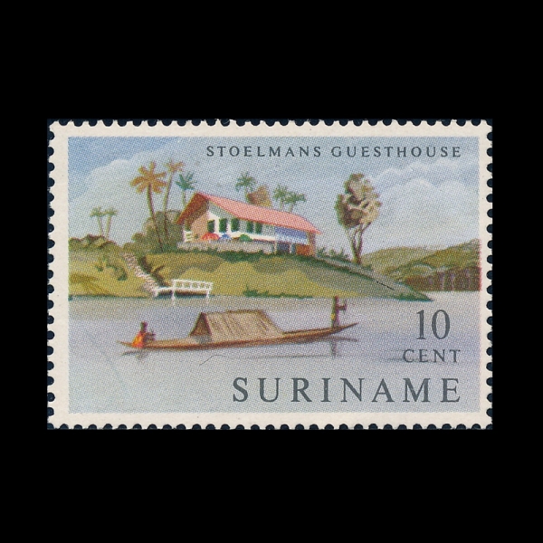 SURINAM(������)-#306-10c-STOELMANS GUESTHOUSE(���俤���� �Խ�Ʈ�Ͽ콺)-1962.7.4��