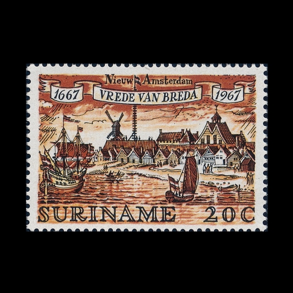 SURINAM(������)-#350-20c-NEW AMSTERDAM, 1660(���Ͻ��׸���, 1660��)-1967.7.31��