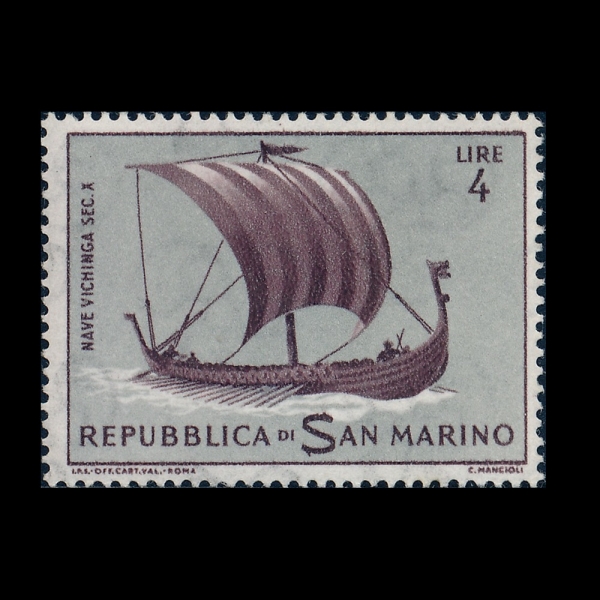 SAN MARINO(�긶����)-#543-4 I-VIKINGS(����ŷ)-1963.1.10��