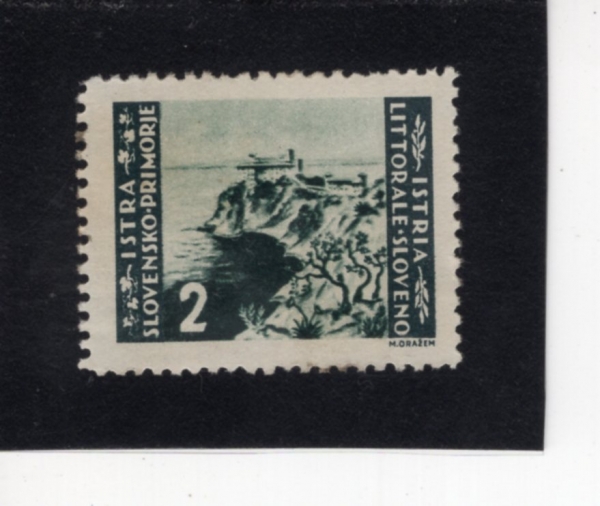 YUGOSLAVIA-ZONE B(����������-B����)-#28-2 I-DUINO CASTLE(���̳� ��)-1945��