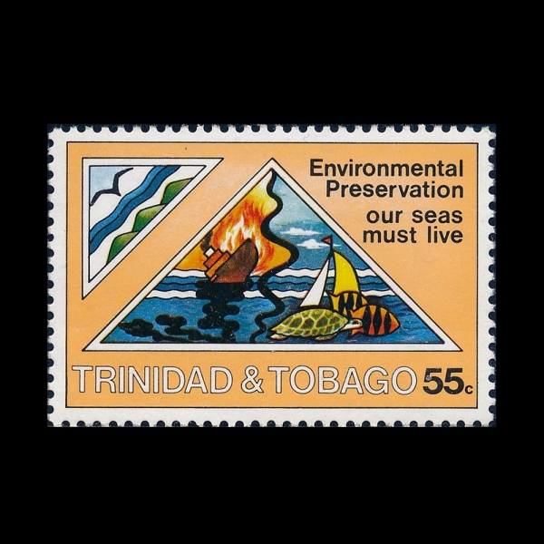 TRINIDAD & TOBAGO(Ʈ���ϴٵ� ��ٰ�)-#346-55c-MARINE PRESERVATION(���� ��ȣ)-1981.7.7��
