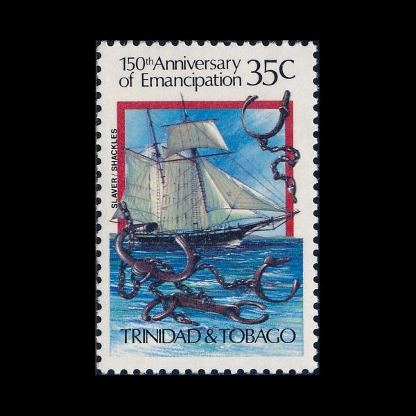TRINIDAD & TOBAGO(Ʈ���ϴٵ� ��ٰ�)-#423-35c-SLAVE SHIP(�뿹��)-1984.10.22��