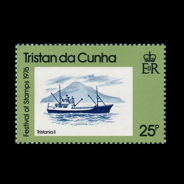 TRISTAN DA CUNHA(Ʈ����ź �� ����)-#208-25p-FREIGHTER TRISTANIA II(ȭ���� Ʈ����Ÿ�Ͼ� II)-1976.5.6��