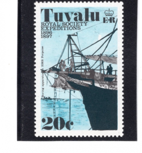 TUVALU(���߷�)-#54-5c-BORING APPARATUS ON \"PORPOISE\"(���� ���� ���� ����)-1977.11.2��