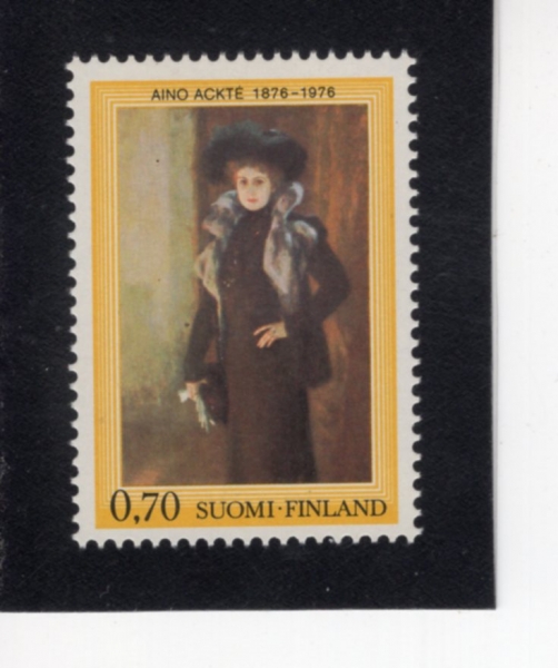 FINLAND(�ɶ���)-#586-70p-AINO ACKTE, BY ALBERT ESELFELT(�˹�Ʈ ������Ʈ�� ���̳� ��ũ��)-1976.4.23��
