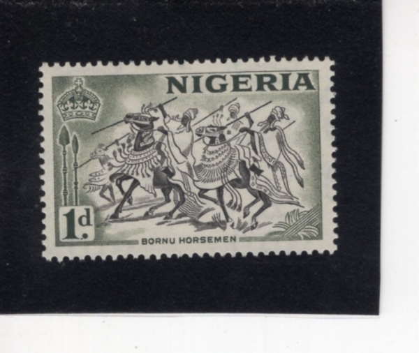 NIGERIA(����������)-#81-1p-BORNU HORSEMEN(��ġ������ ������ ���)-1953.9.1��