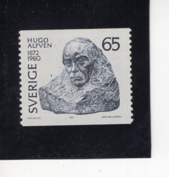 SWEDEN(������)-#921-65o-HUGO ALFVEN, BY CARL MILLES(�İ� �˺�, Į �з���)-1972.2.23��