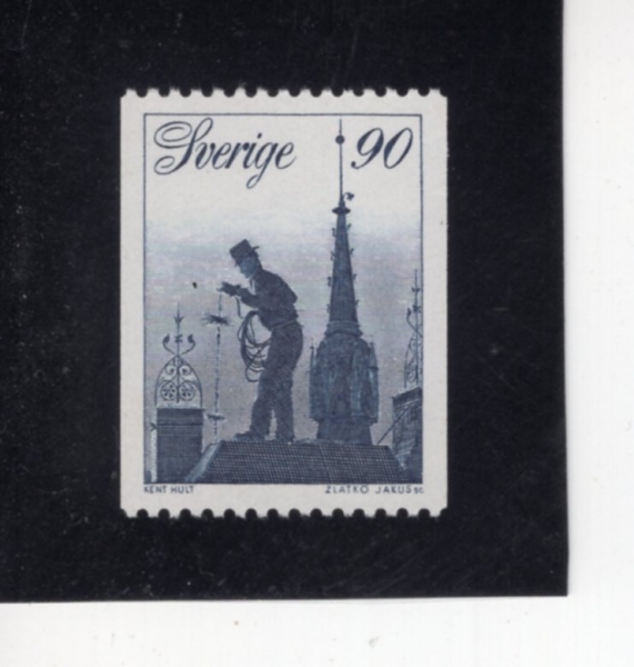 SWEDEN(������)-#1176-90o-CHIMNEY SWEEP(���� û�Һ�)-1976.9.8��