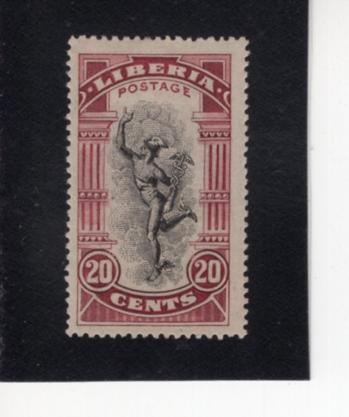 LIBERIA(���̺�����)-#168-20c-MERCURY(��ť��)-1918��