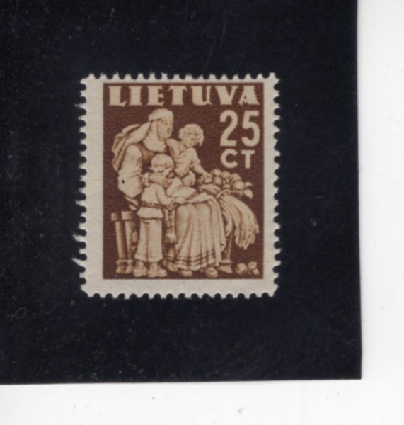 LITHUANIA(�����ƴϾ�)-#320-25c-MOTHER AND CHILD(����)-1940��