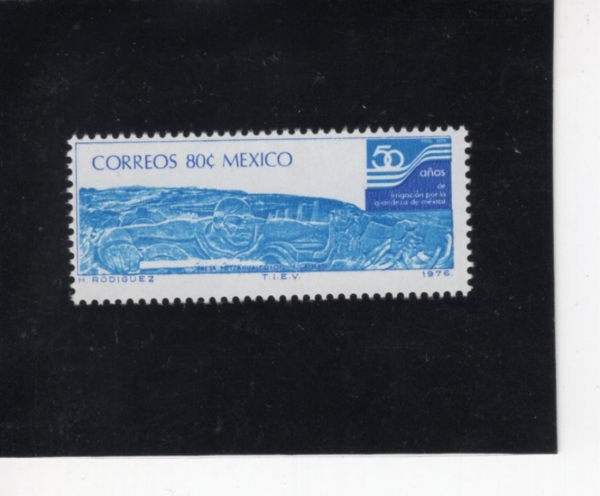 MEXICO(�߽���)-#1144-80c-NETZAHUALCOYOTL(���ڿ��ڿ�Ʋ, ���� ��)-1976.1.9��