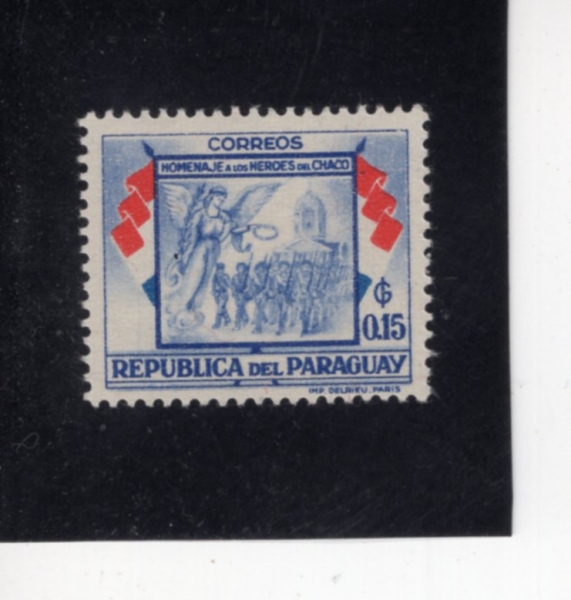 PARAGUAY(�Ķ����)-#510-15c-SOLDIERS, ANGEL AND ASUNCOIN CATHEDRAL(����, õ��, ���� ��õ �뼺��)-1957.6.12��