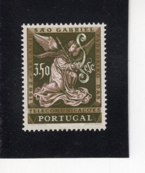 PORTUGAL(��������)-#884-3.50e-ARCHANGEL GABRIEL(���긮��)-1962.3.24��