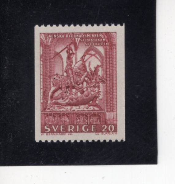 SWEDEN(������)-#613-20o-ST. GEORGE, GREAT CHURCH, STOCKHOLM(�� �Կ����� �뼺�� ����Ȧ��)-1962.9.24��
