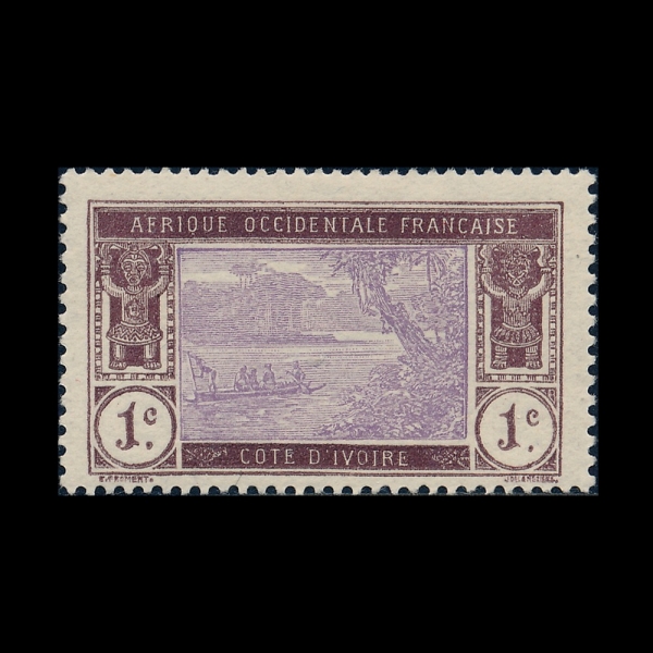 IVORY COAST(���̺��� �ڽ�Ʈ)-#42-1c-RIVER SCENE(���� ǳ��)-1913��