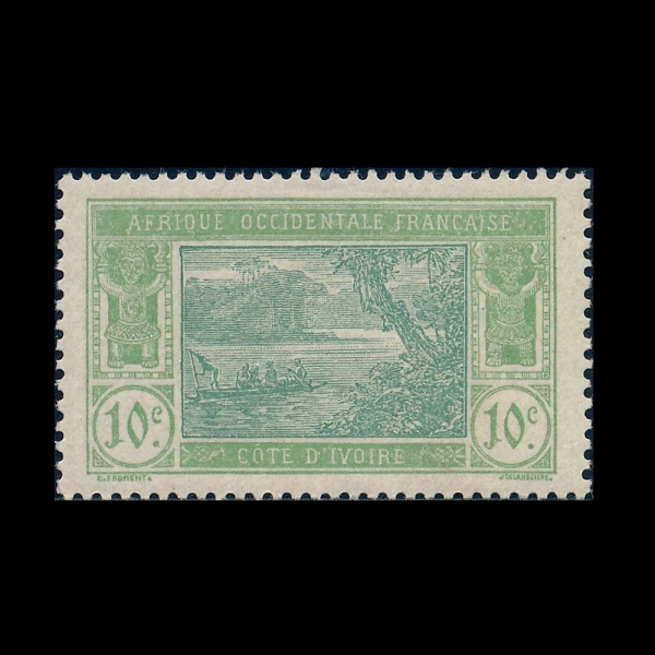 IVORY COAST(���̺��� �ڽ�Ʈ)-#49-10c-RIVER SCENE(���� ǳ��)-1926��