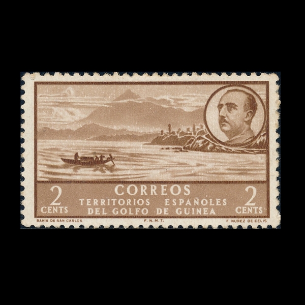 SPANISH GUINEA(�����η� ���)-#305-2c-SAN CARLOS BAY(�� ī���ν� ��)-1949��
