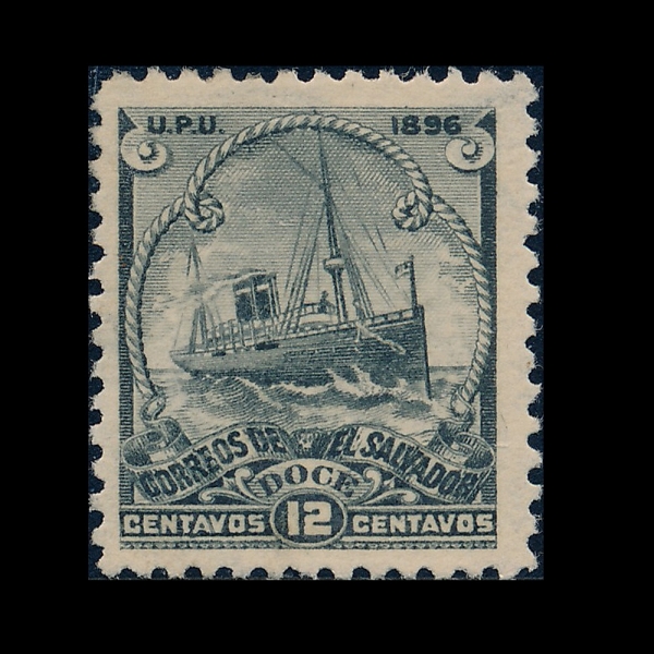 EL SALVADOR(����ٵ���)-#152-15c-OCEAN STEAMSHIP(���⼱)-1896��