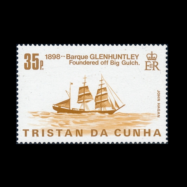 TRISTAN DA CUNHA(Ʈ����ź �� ����)-#370-35p-SHIPWRECKS(���ļ�)-1985.2.4��