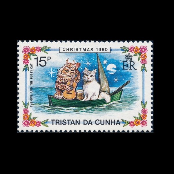 TRISTAN DA CUNHA(Ʈ����ź �� ����)-#282i-15p-OWL AND THE PUSSY CAT(�ξ��̿� ������)-1980.10.31��