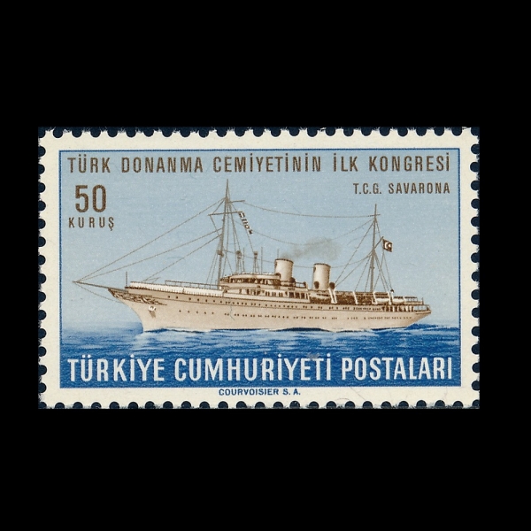 TURKEY(Ƣ��Ű��)-#1684-50k-TRAINING SHIP SAVARONA(MV ��ٷγ�)-1965.12.6��