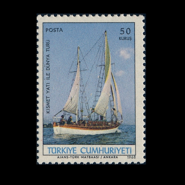 TURKEY(Ƣ��Ű��)-#1777-50k-YACHT KISMET(Ű����)-1968.6.15��