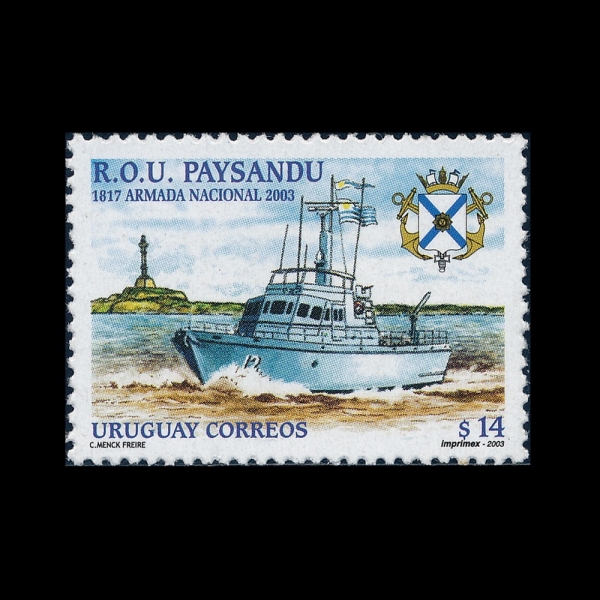 URUGUAY(������)-#2048-14p-R. O. U. PAYSANDU(USS ���̻��)-2003.11.25��