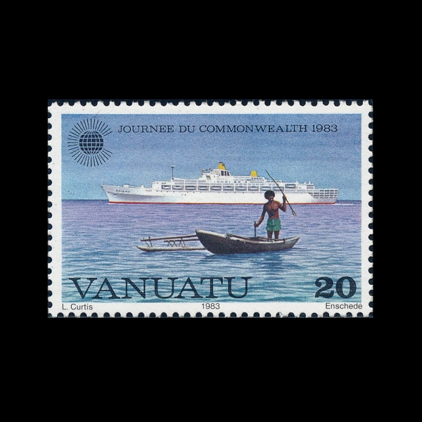 VANUATU(�ٴ�����)-#350-20v-FISHERMAN(���)-1983.3.14��
