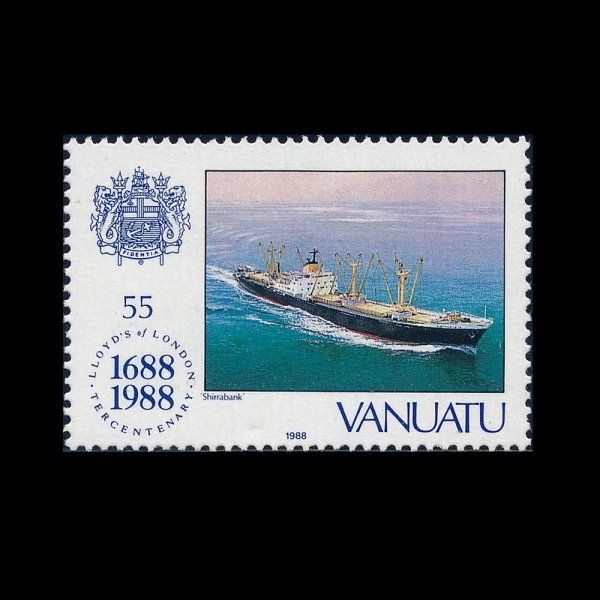 VANUATU(�ٴ�����)-#486-55v-CARGO SHIP SHIRRABANK(ȭ���� �ö��ũ)-1988.10.25��