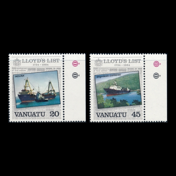 VANUATU(�ٴ�����)-#CD335(2��)-INDUNA AND BRAHMAN EXPRESS(�εγ�, ��� �ͽ�������)-1984.4.30��