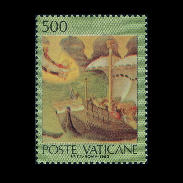VATICAN CITY(��Ƽĭ �ñ�)-#720e-500 I-NICHOLAS SAVING A SHIP BY G. DA FABRIANO(��ƿ�� �� �ĺ긮�Ƴ�, �� ���ݶ�)-1983.11.10��