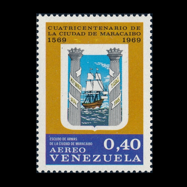 VENEZUELA(���׼�����)-#C1015-40c-MARACAIBO COAT OF ARMS(����ī�̺� ����)-1969.9.30��