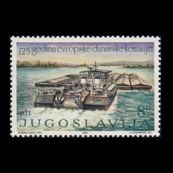 YUGOSLAVIA(����������)-#1548-8d-TUGBOAT KARLOVAC(���μ� ī���ι���)-1981.10.28��