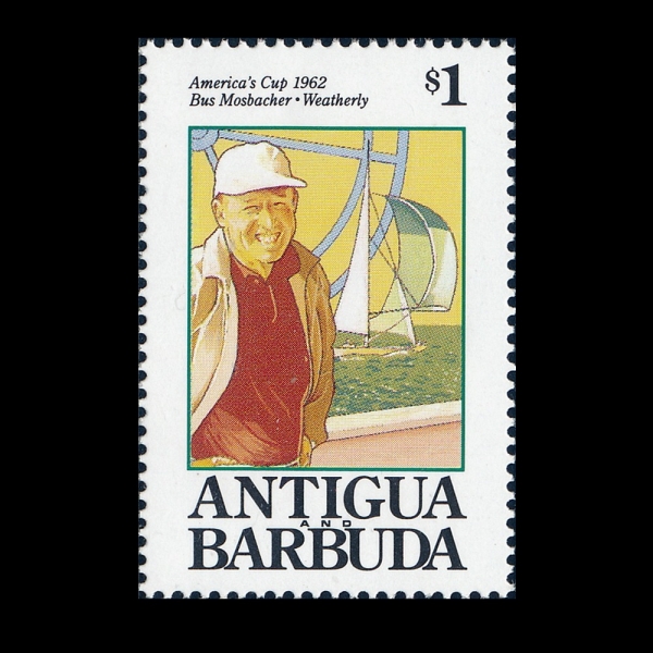 ANTIGUA(��Ƽ����)-#1623-$1-BUS MOSBACHER, WEATHERLY(���� \"����\" �𽺹�ó, ������)-1992.12.14��