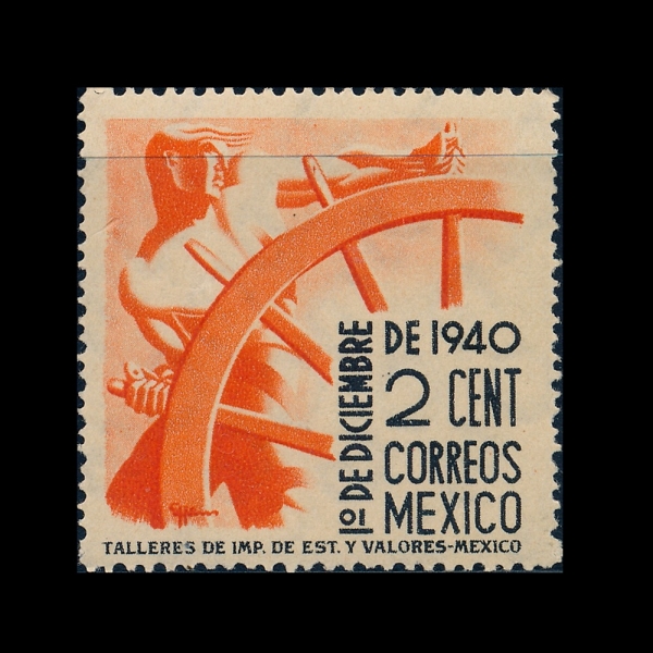MEXICO(�߽���)-#764-2c-MAN AT HELM(������ ���� ����)-1940.12.1��