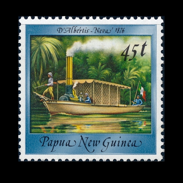 PAPUA NEW GUINEA(��Ǫ�ƴ����)-#672-45t-NEVA, 1876(�׹�)-1987.6.15��
