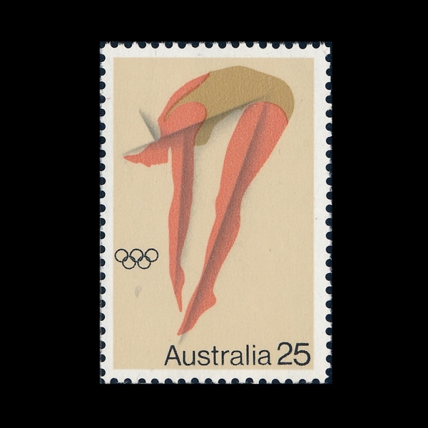 AUSTRALIA(����Ʈ���ϸ���)-#639-25c-21ST OLYMPIC GAMES, MONTREAL AND WOMAN DIVER(1976�� �ϰ� �ø���, ���� ���̺�)-1976.7.14��