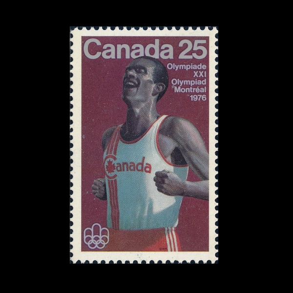 CANADA(ĳ����)-#665-25c-21ST OLYMPIC GAMES, MONTREAL AND MARATHON RUNNING(1976�� �ϰ� �ø���, ������)-1975.6.11��