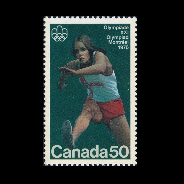 CANADA(ĳ����)-#666-50c-21ST OLYMPIC GAMES, MONTREAL AND HURDLING(1976�� �ϰ� �ø���, ��鸵)-1975.6.11��