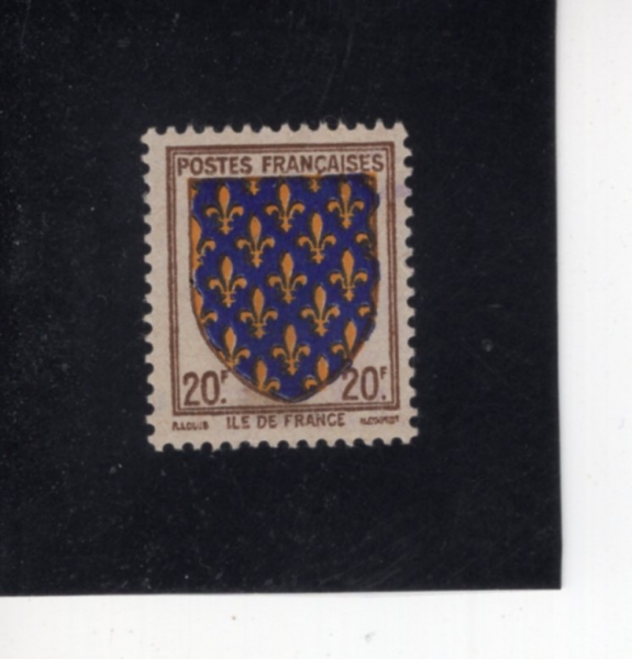 FRANCE(������)-#463-20fr-ARMS OF ILE DE FRANCE(������ �ս��� ����)-1943��