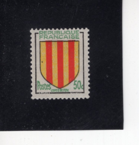 FRANCE(������)-#782-50c-ARMS OF COUNTY OF FOIX(Ǫ�� ������ ����)-1955.11.19��
