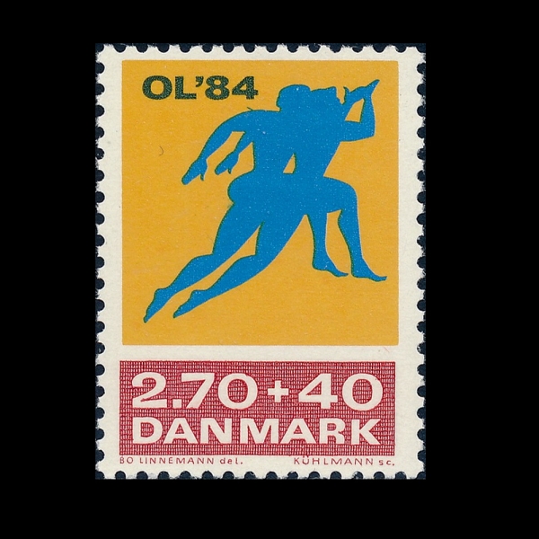 DENMARK(����ũ)-#2498-7k-23ND OLYMPIC GAMES, LOS ANGELES(1984�� �ϰ� �ø���)-1984.2.23��