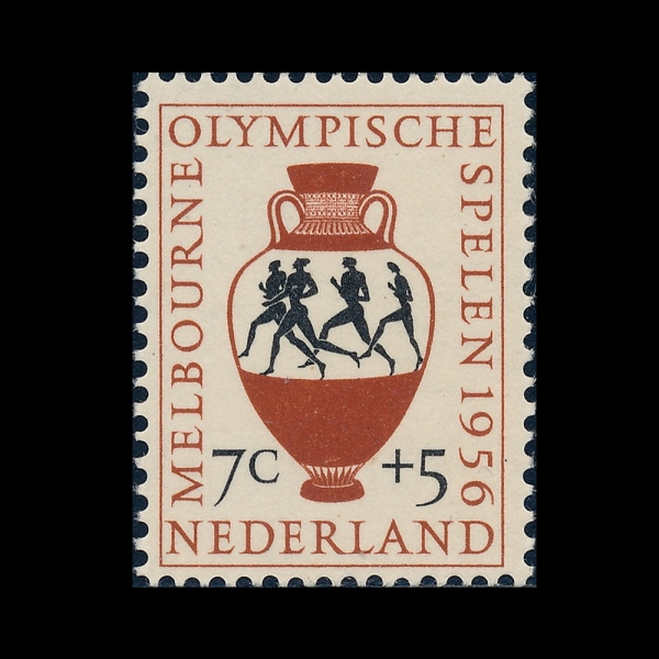 MONACO(����)-#B298-7+5c-16TH OLYMPIC GAMES, MELBOURNE AND AMPHORA DEPICTING RUNNERS(1956�� �ϰ� �ø���, ������� �޸��� ����)-1956.8.27��