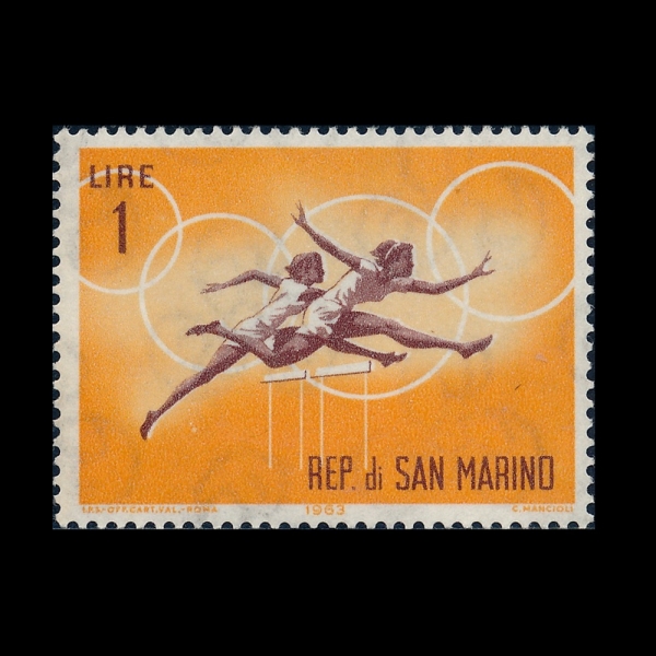 SAN MARINO(�긶����)-#572-1 I-18TH OLYMPIC GAMES, TOKYO AND WOMEN\