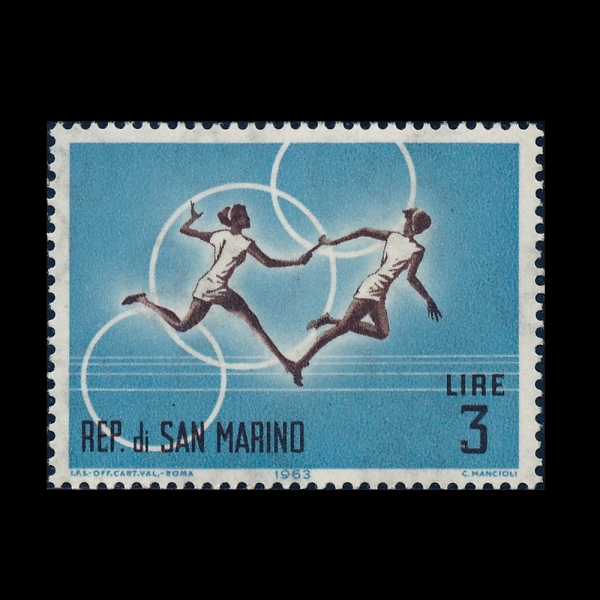 SAN MARINO(�긶����)-#574-3 I-18TH OLYMPIC GAMES, TOKYO AND WOMEN\