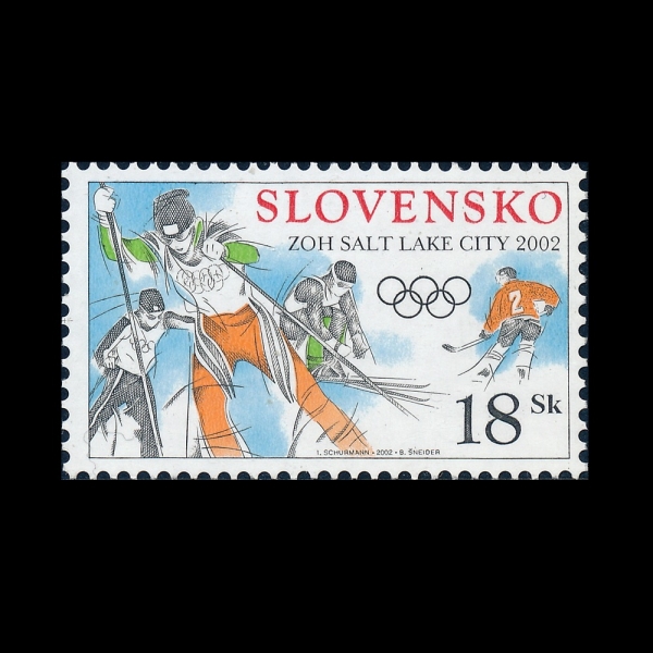 SLOVAKIA(���ι�Ű��)-#395-18k-34TH WINTER OLYMPIC GAMES, SALT LAKE CITY(2002�� ���� �ø���)-2002.1.25��