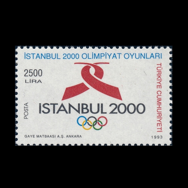 TURKEY(Ƣ��Ű��)-#2582-2500 I-27TH OLYMPIC GAMES, SYDNEY AND ISTANBUL, PROPOSED SITE FOR 2000 OLYMPICS(2000�� �ϰ� �ø���, �̽�ź��, 2000�� �ø��� �������� ����)-1993.8.11��