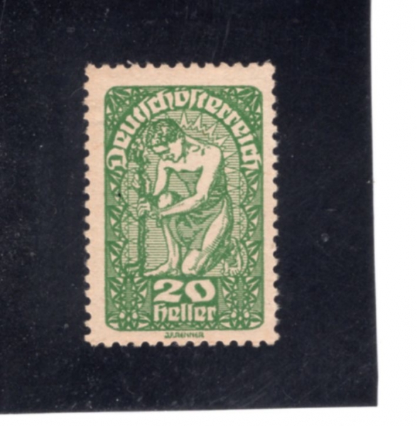 AUSTRIA(����Ʈ����)-#208-20h-ALLEGORY OF NEW REPUBLIC(����Ʈ���� �Ű�ȭ���� ��ȭ)-1919��