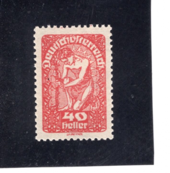 AUSTRIA(����Ʈ����)-#212-40h-ALLEGORY OF NEW REPUBLIC(����Ʈ���� �Ű�ȭ���� ��ȭ)-1919��